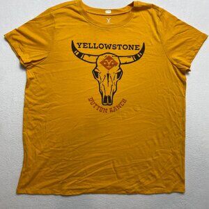 Torrid Crew Neck T-Shirt Women's 2X Yellowstone Classic Fit Cotton $39